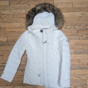 Tommy Hilfiger Snow White Puffer with Faux Fur Trim